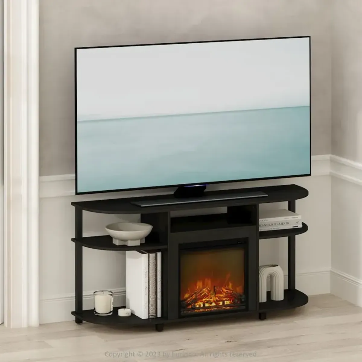 Fireplace TV Stand, Entertainment Center for TV up to 55 Inch