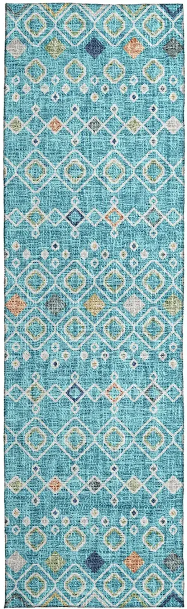Portico PO4 Teal 2'3" x 7'6" Rug