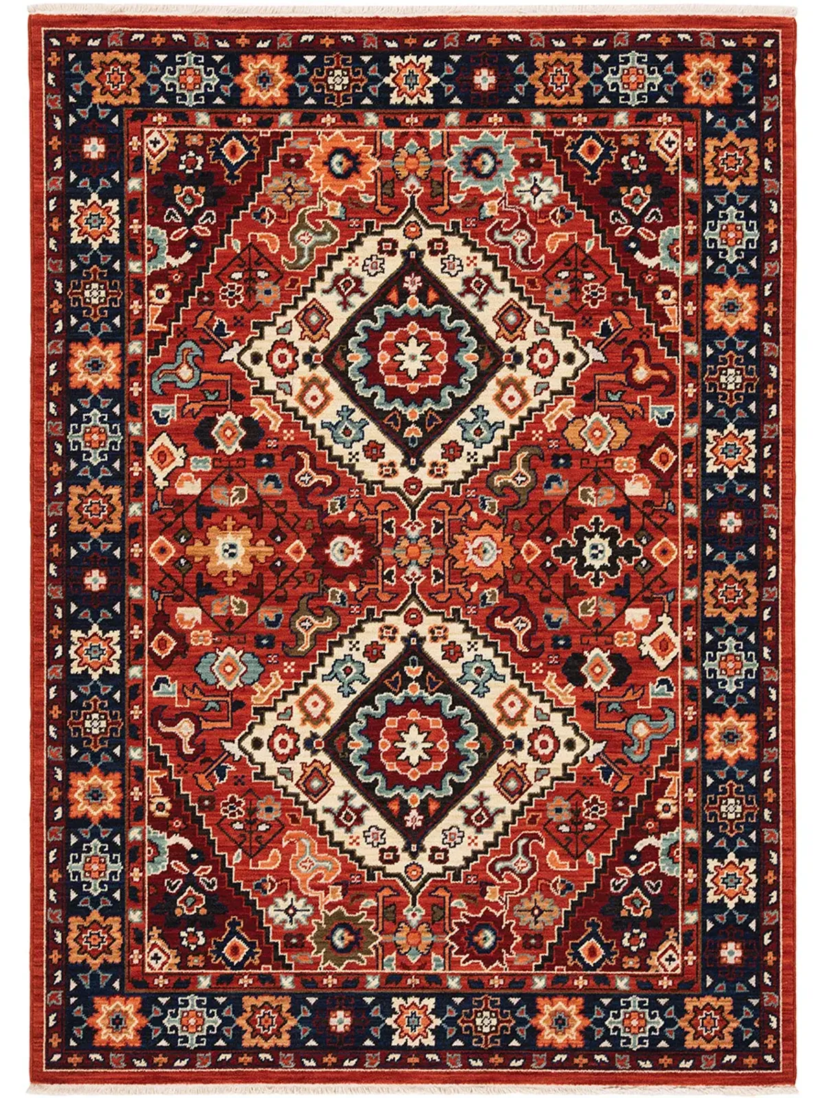 Lilihan 9'10" x 12'10" Red Rug