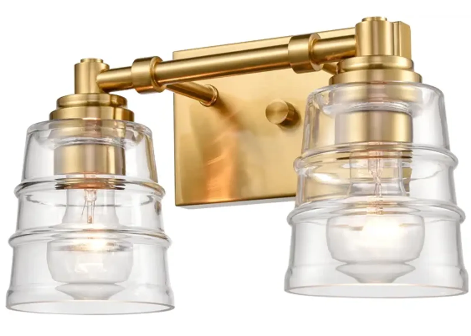 Pulsate 13'' Wide 2-Light Gold Vanity Light