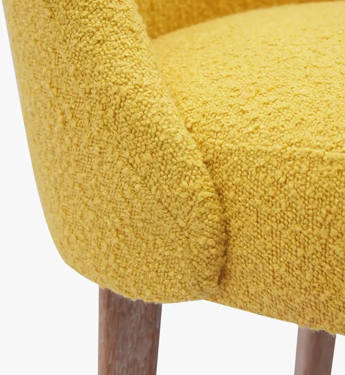 WestinTrends Genevieve Mid-Century Modern Upholstered Boucle Dining Chair