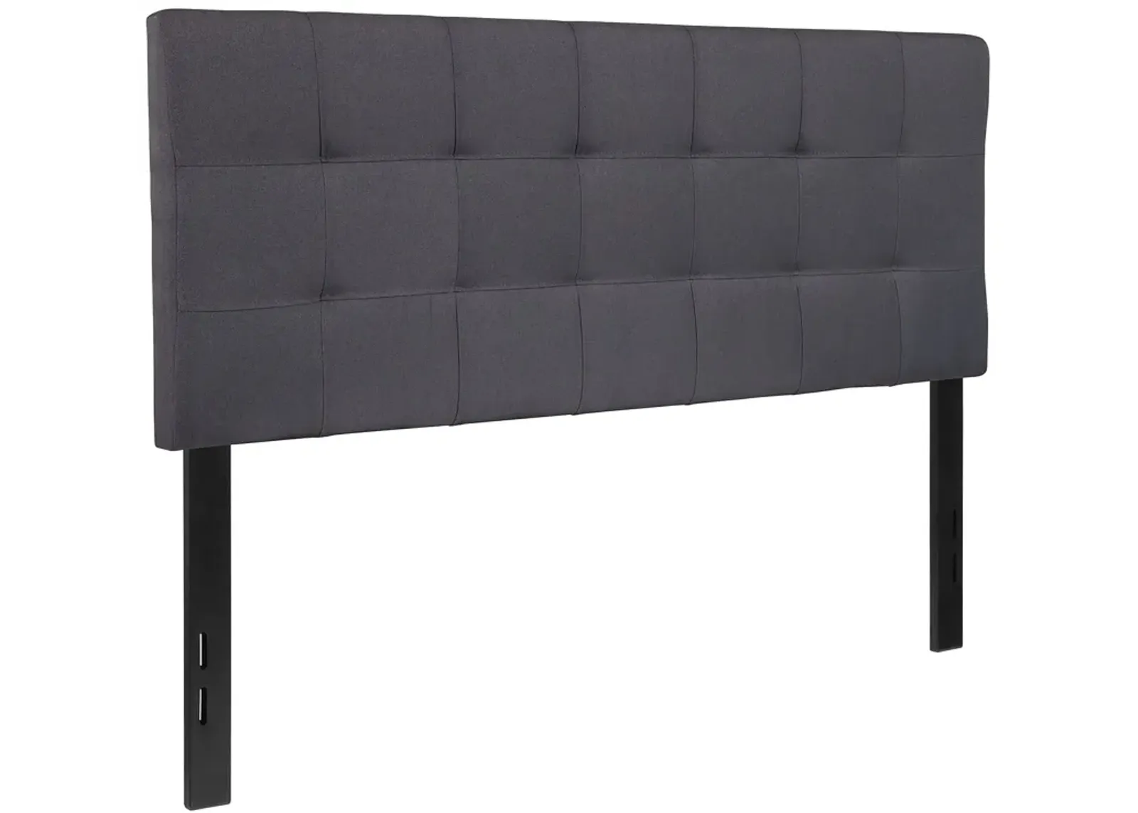 Flash Furniture Bedford Tufted Upholstered Full Size Headboard in Dark Gray Fabric