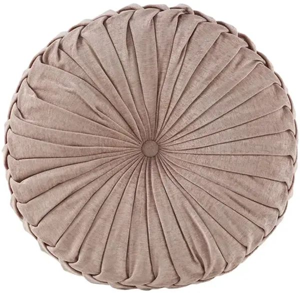Gracie Mills Yvonne Plush Round Chenille Floor Pillow Cushion