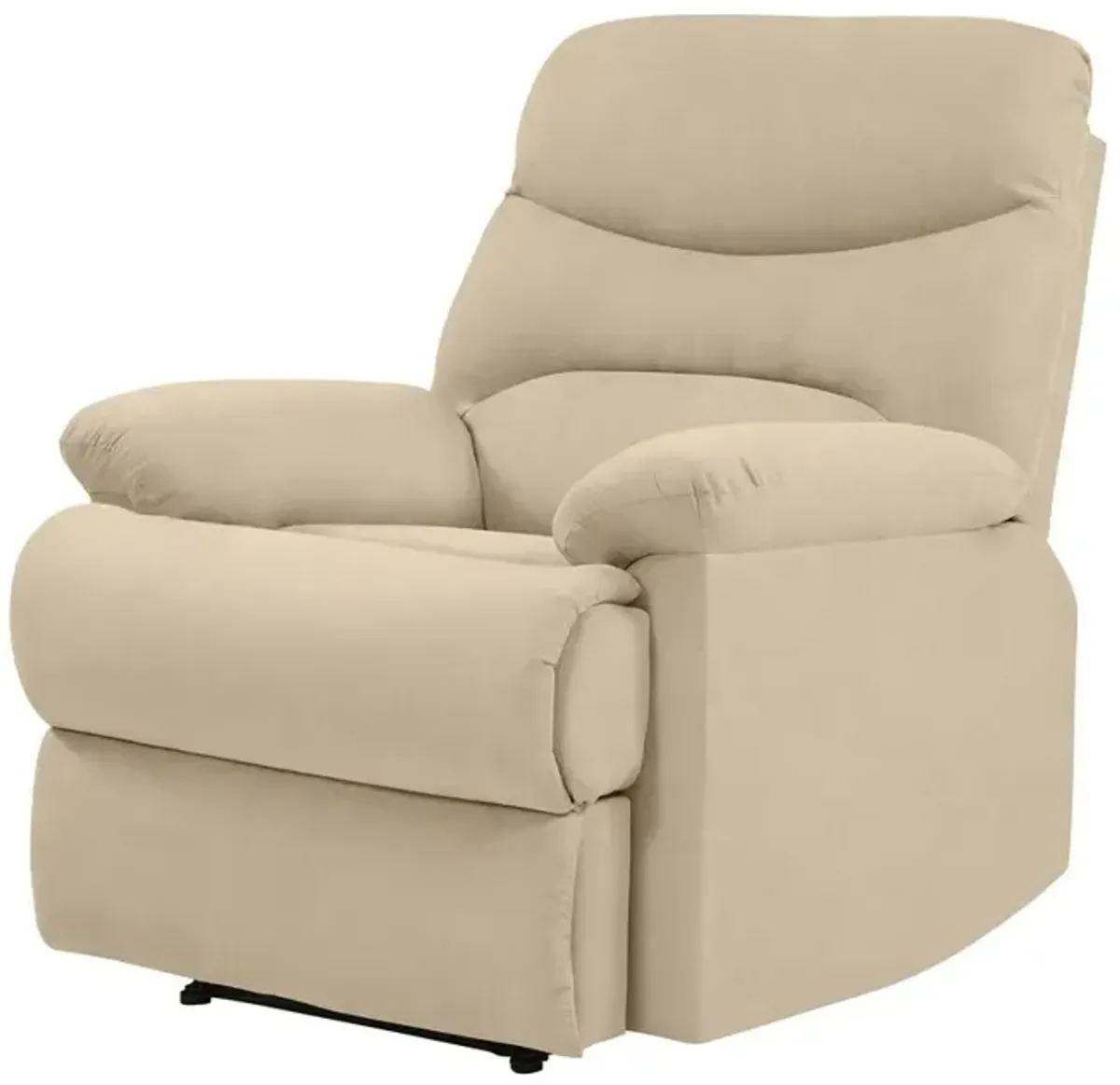 ProLounger Wall Hugger Recliner in Khaki Microfiber with Stitched Back