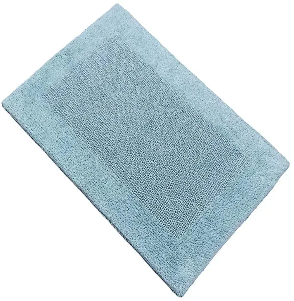 Knightsbridge Bella Napoli 220 GSF Reversible Bath Rug 24 x 40 - Light Blue