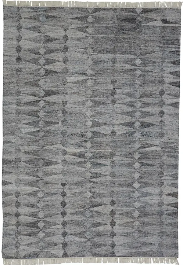 Beckett 0814F Gray/Silver/Ivory 3'6" x 5'6" Rug