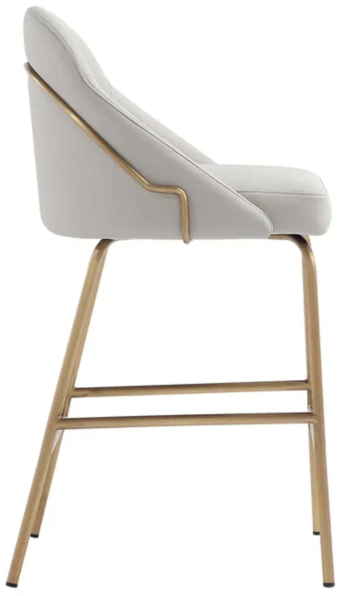 Gracie Counter Stools in Gray and Gold (Set of 2)