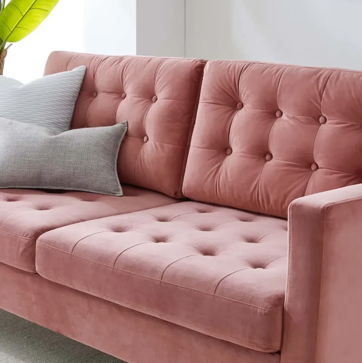 Exalt Tufted Performance Velvet Sofa