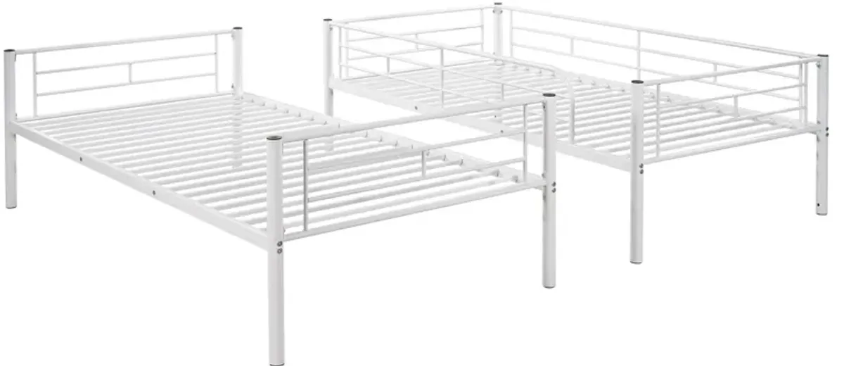 Merax Twin Over Twin Metal Bunk Bed