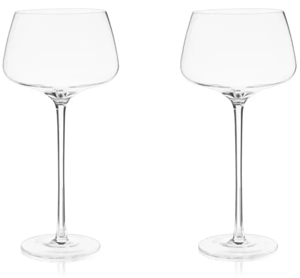 Raye Angled Crystal Amaro Spritz Glasses Set of 2
