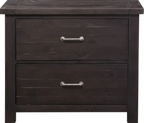 Yosemite Solid Wood Lateral File Cabinet in Cafe