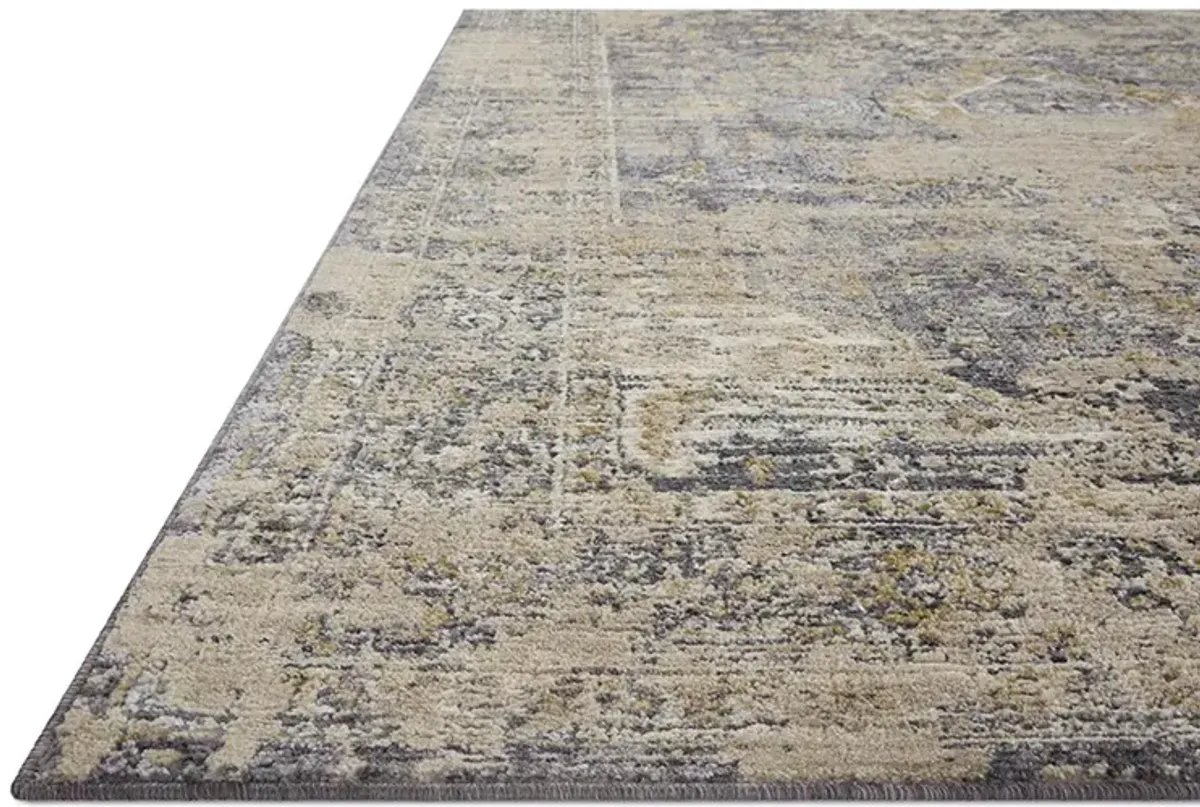 Indra INA03 Charcoal/Natural 5' x 7'10" Rug