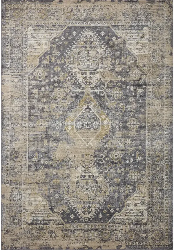 Indra INA03 Charcoal/Natural 5' x 7'10" Rug