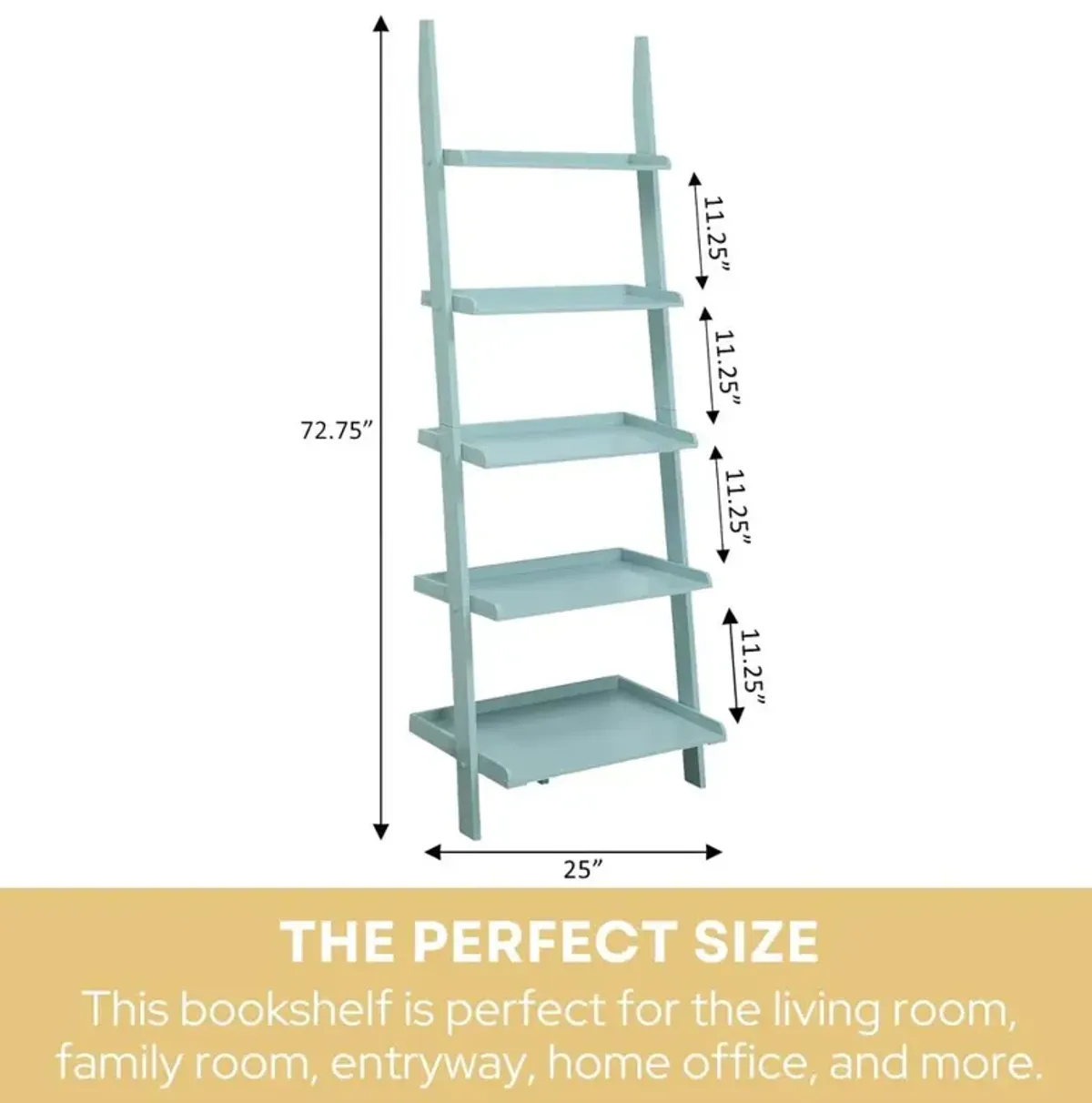 Convience Concept, Inc. American Heritage Bookshelf Ladder