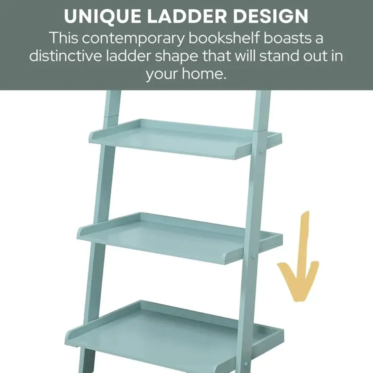 Convience Concept, Inc. American Heritage Bookshelf Ladder