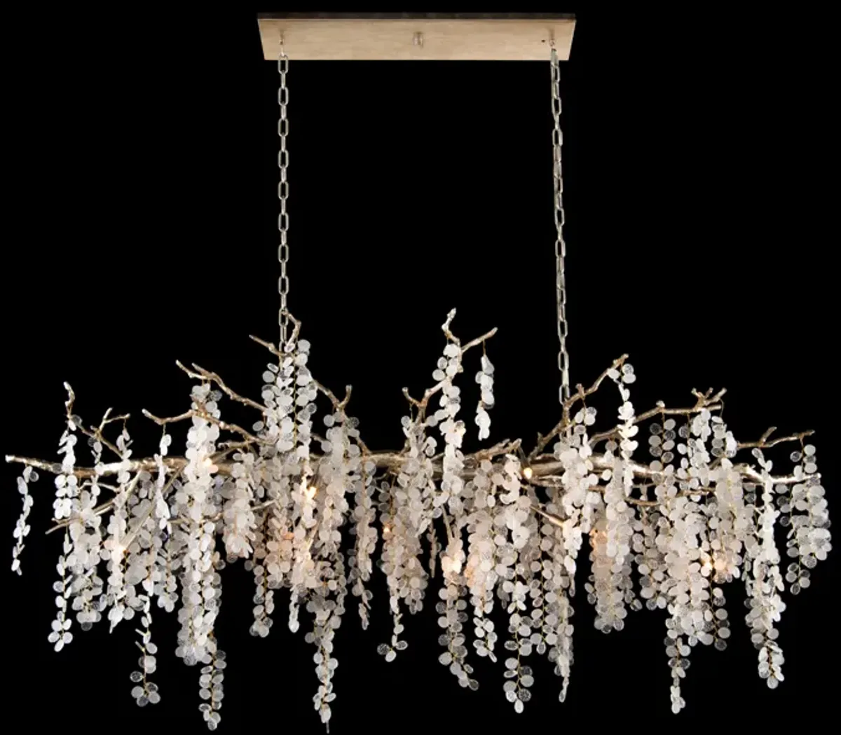 Shiro-noda Fifteen-light Horizontal Chandelier