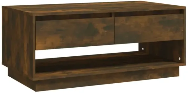 vidaXL Coffee Table Smoked Oak 40.4"x21.7"x17.3" Chipboard