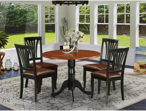 5 PC Kitchen Table set-Dining Table and 4 Kitchen Chairs