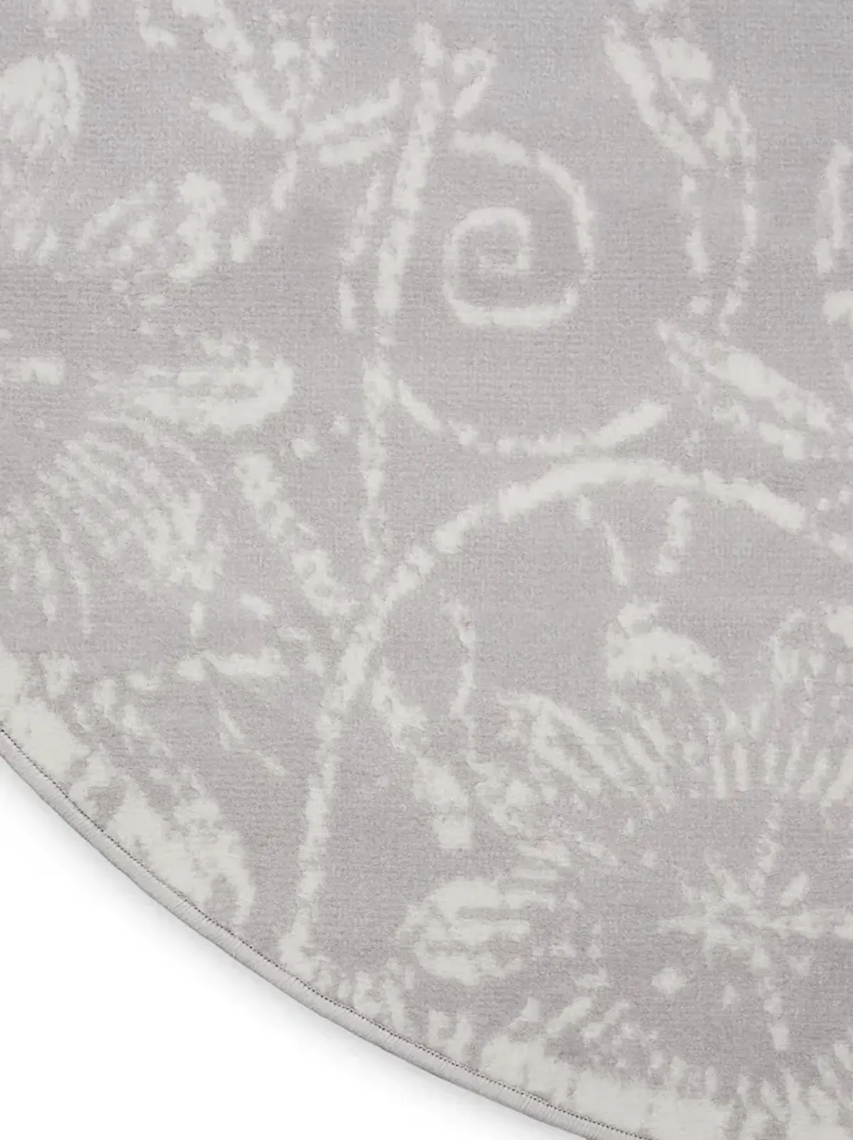 Whimsicle WHS05 Gray 5' x Round Rug