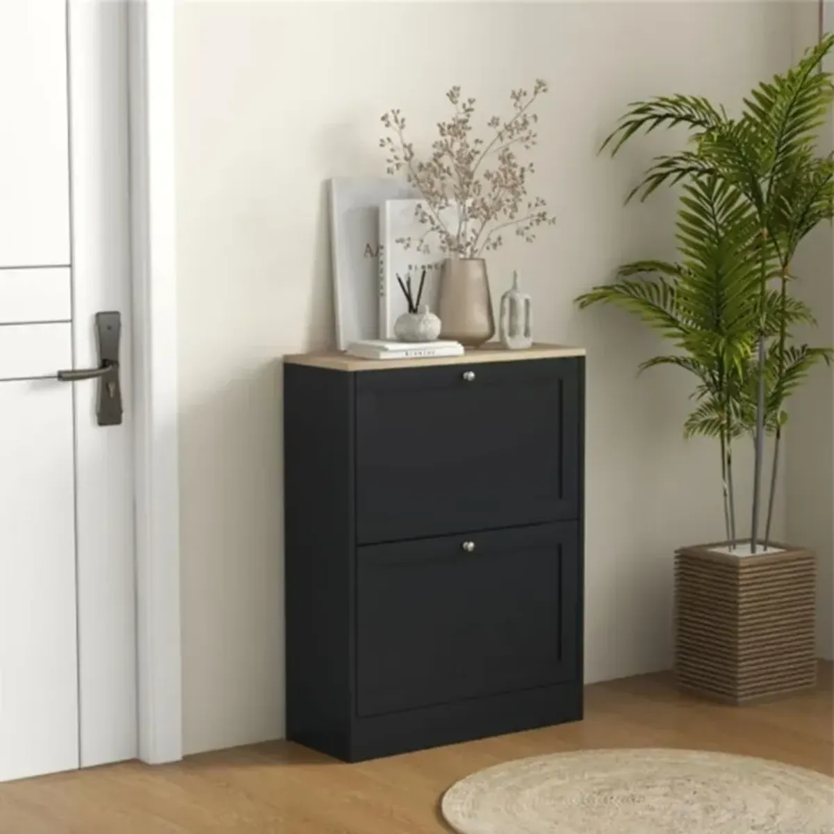 Shoe Storage Cabinet Stylish and Space-Saving Organizer for Neat Entryway Storage