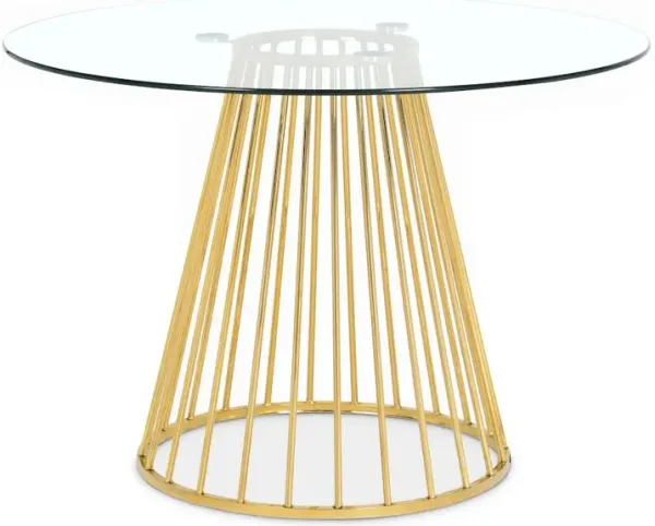 Meridian Furniture Gio Gold Dining Table