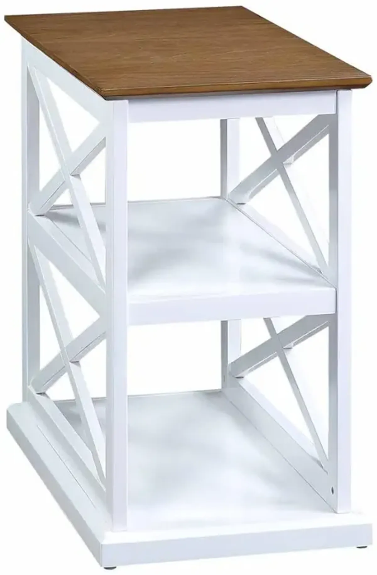 Convenience Concepts Coventry Chairside End Table with Shelves Multi