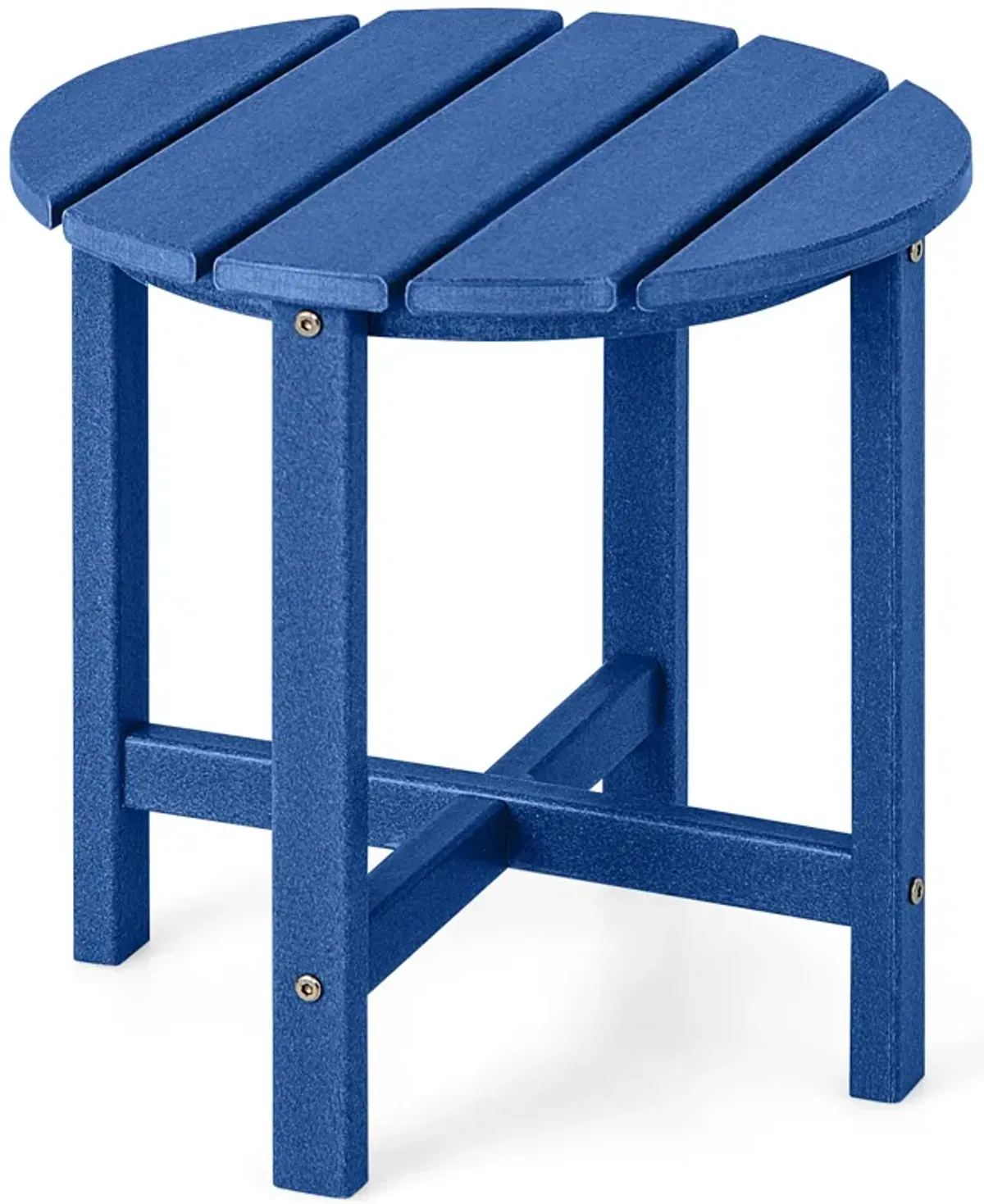 Round Adirondack Side Table Weather Resistant for Patio Deck or Garden