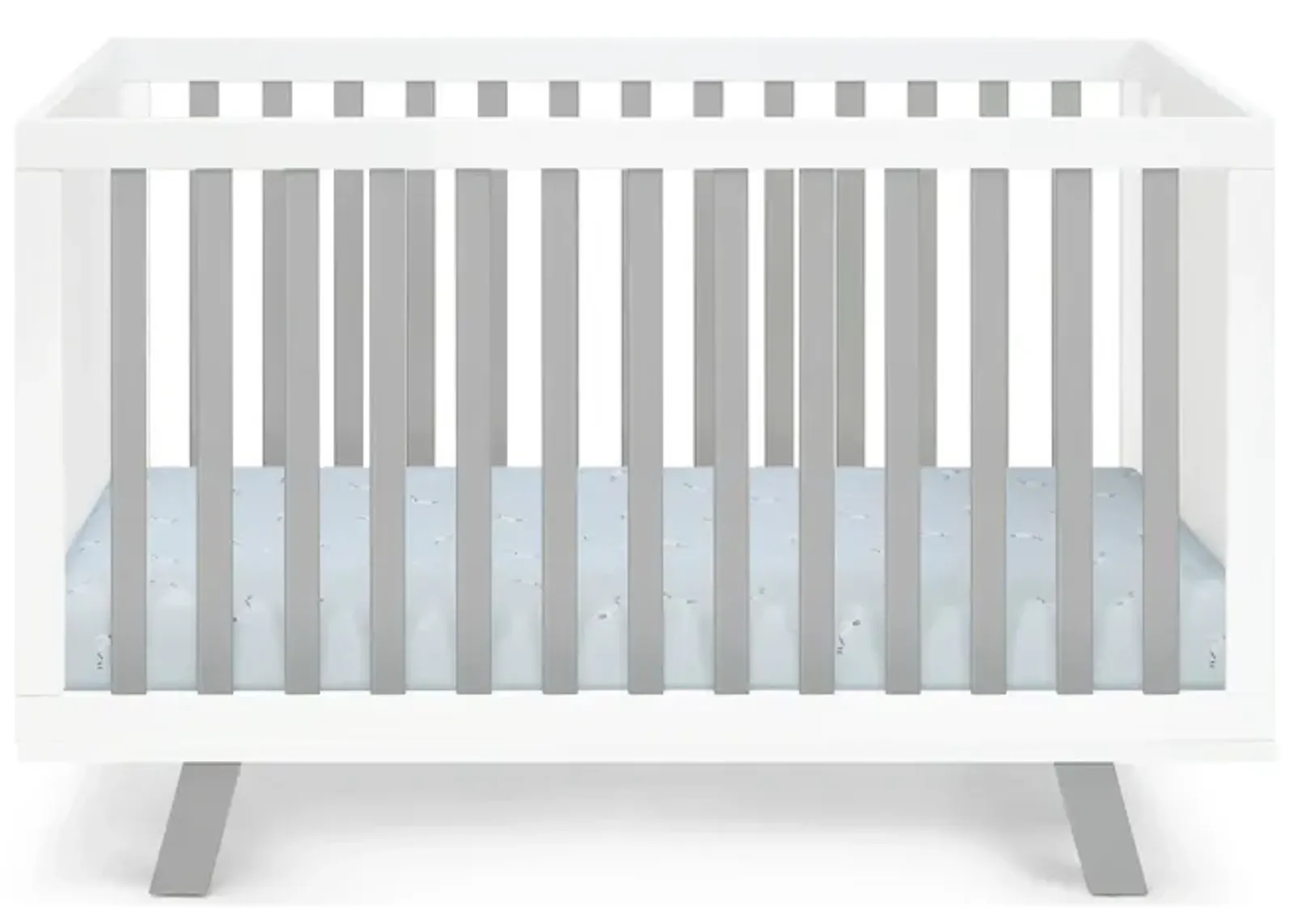 Suite Bebe Livia 3-in-1 Convertible Crib White/Gray