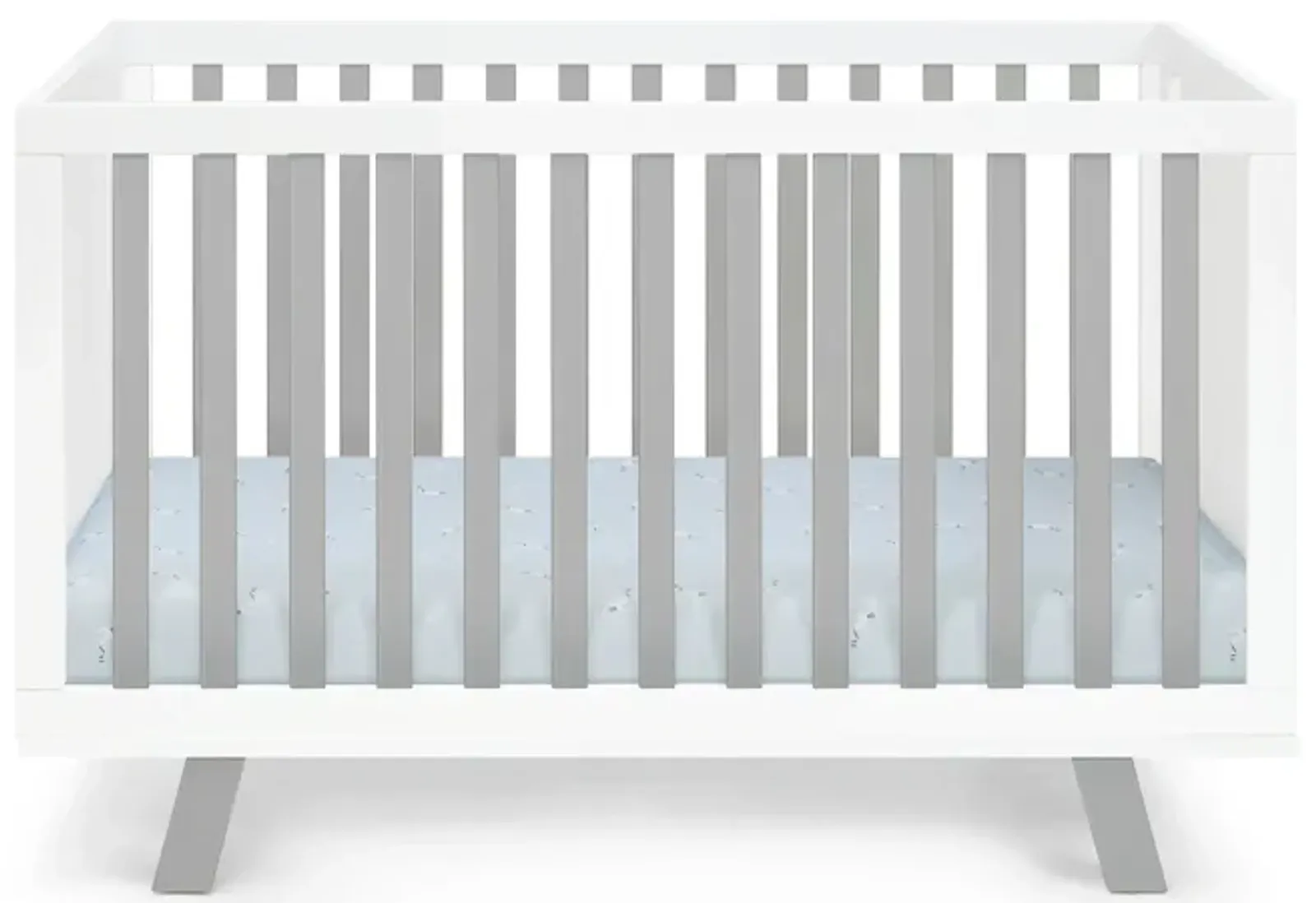 Suite Bebe Livia 3-in-1 Convertible Crib White/Gray