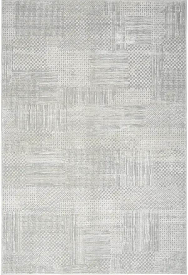 Glitz GLZ09 Silver/Gray 3'11" x 5'11" Rug