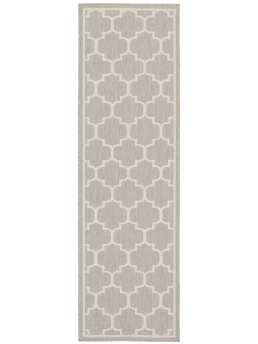 Portofino 1'10" x 7'3" Grey Rug