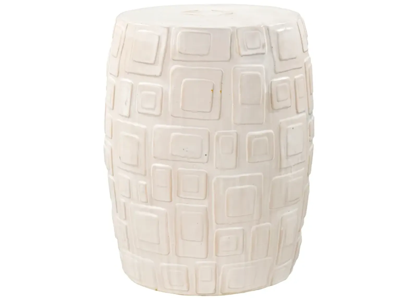 Cambeck White Accent Stool