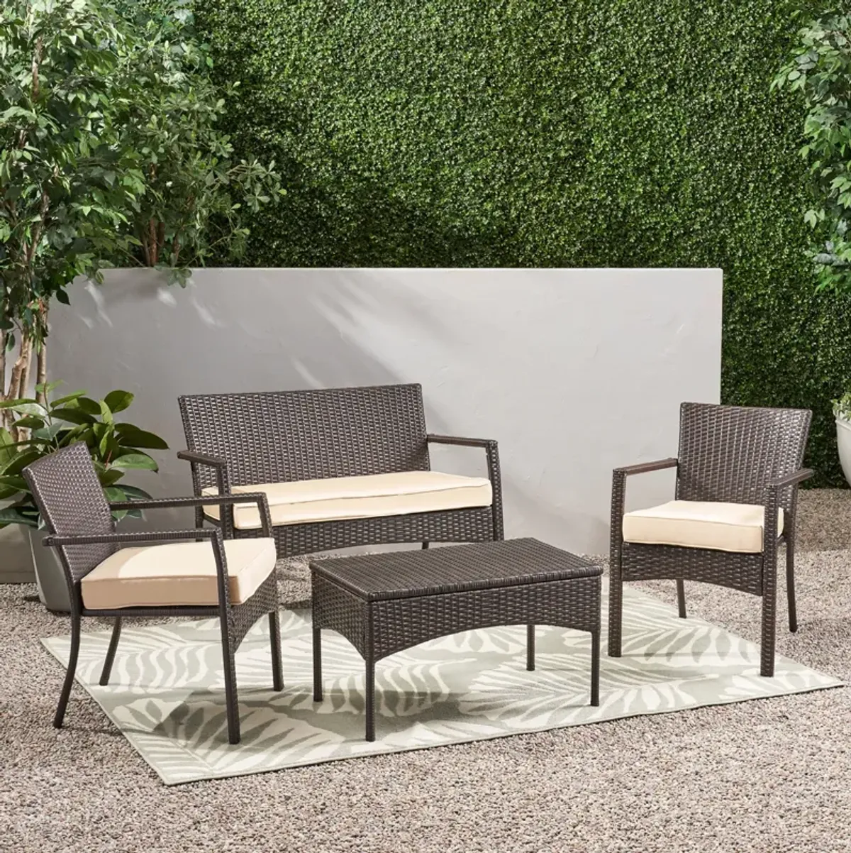 Chic and Cozy Chat Set Modern Elegance for Your Patio