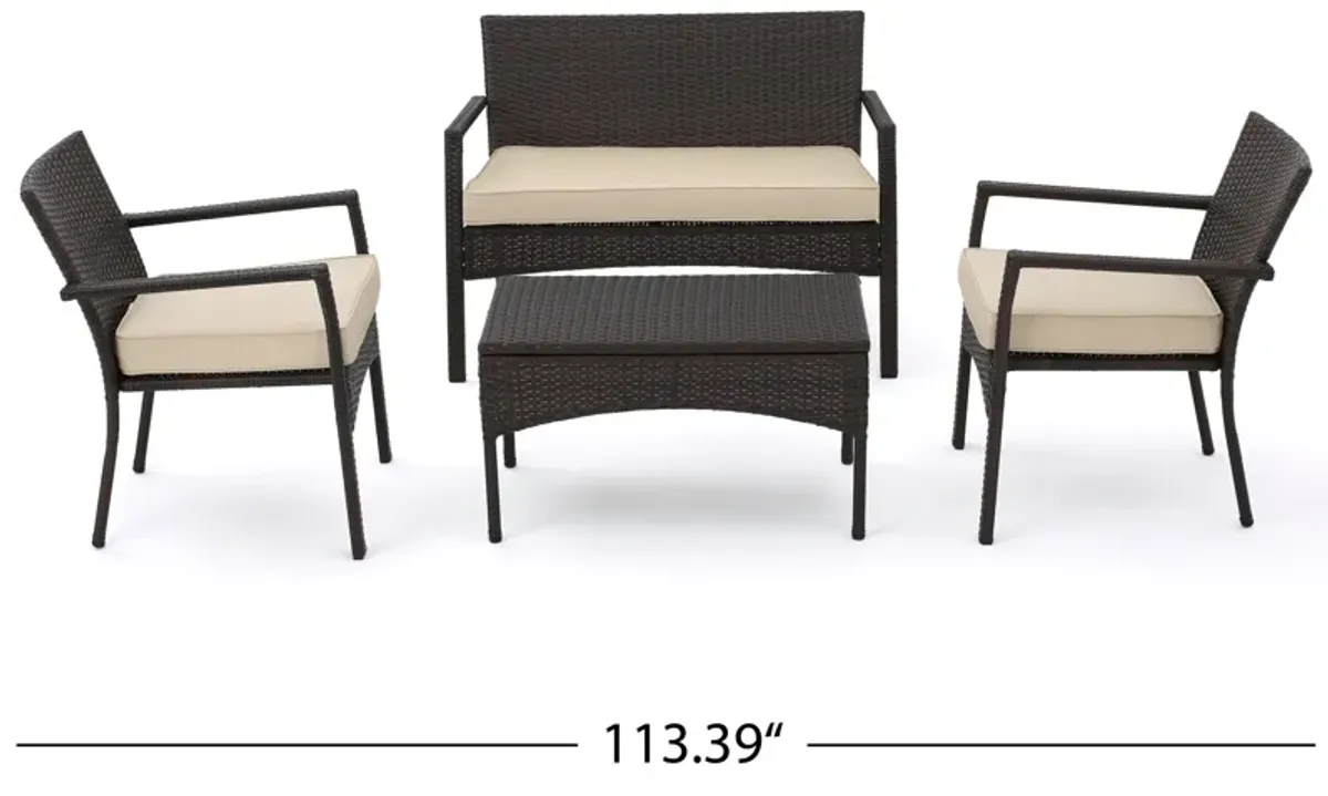 Chic and Cozy Chat Set Modern Elegance for Your Patio