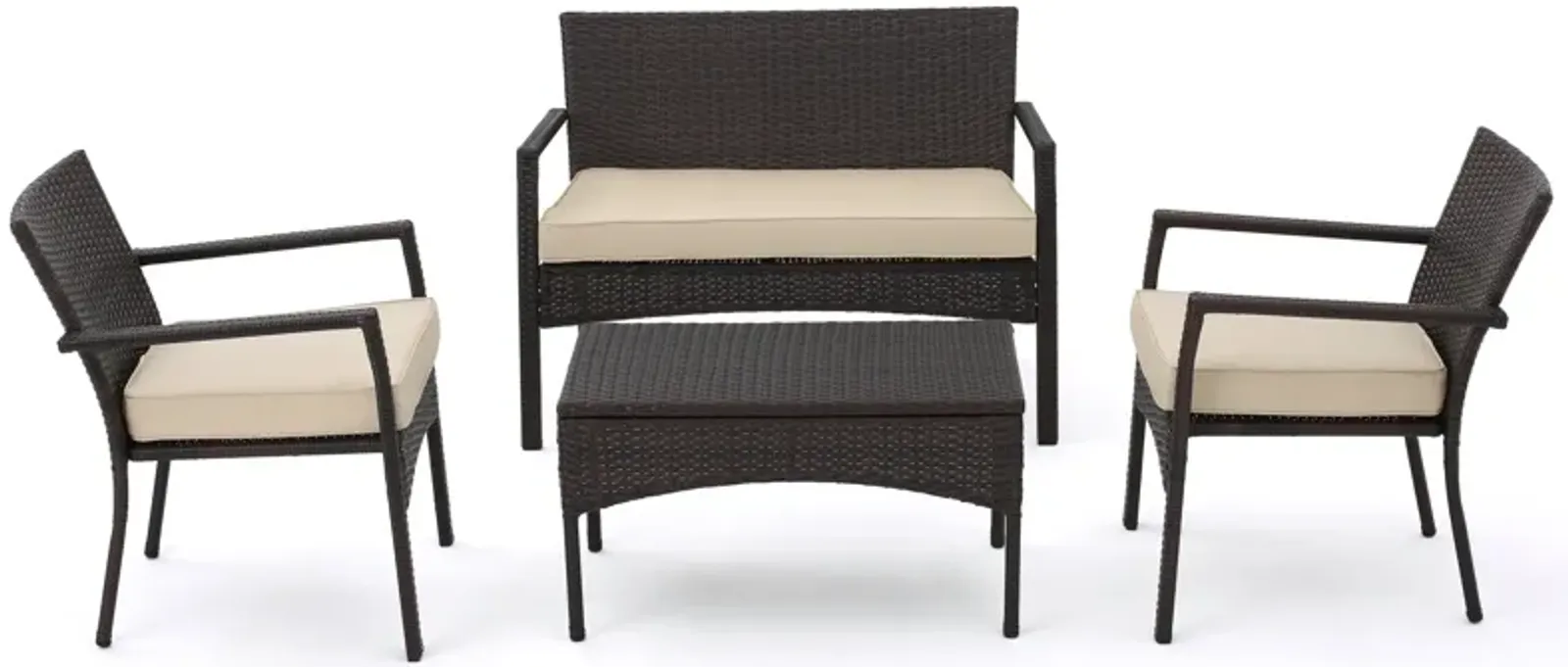 Chic and Cozy Chat Set Modern Elegance for Your Patio