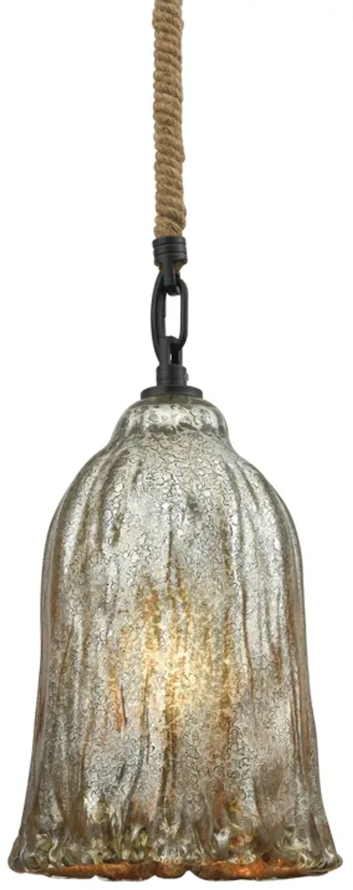 Hand Formed LED Glass 6'' Wide Mini Pendant