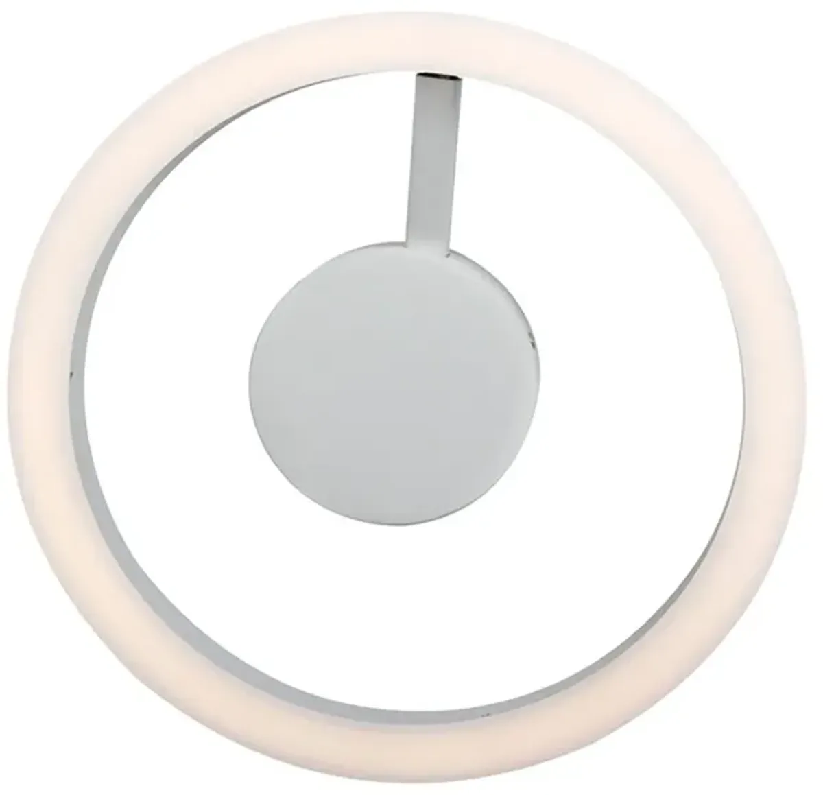 VONN Lighting Integrated LED Ceiling Lighting Modern Circular Semi Flush in Silver