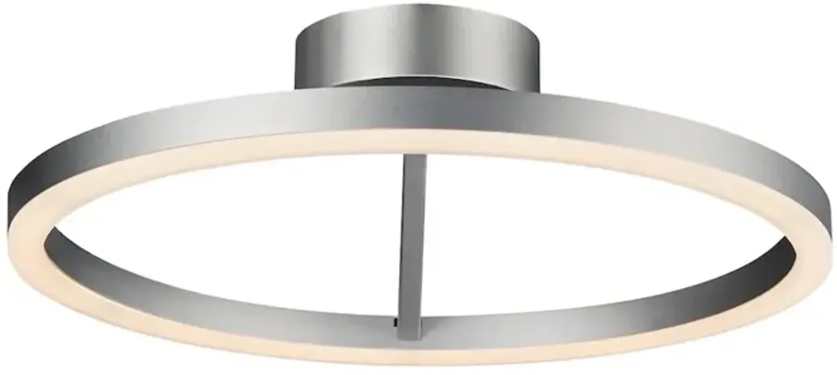 VONN Lighting Integrated LED Ceiling Lighting Modern Circular Semi Flush in Silver