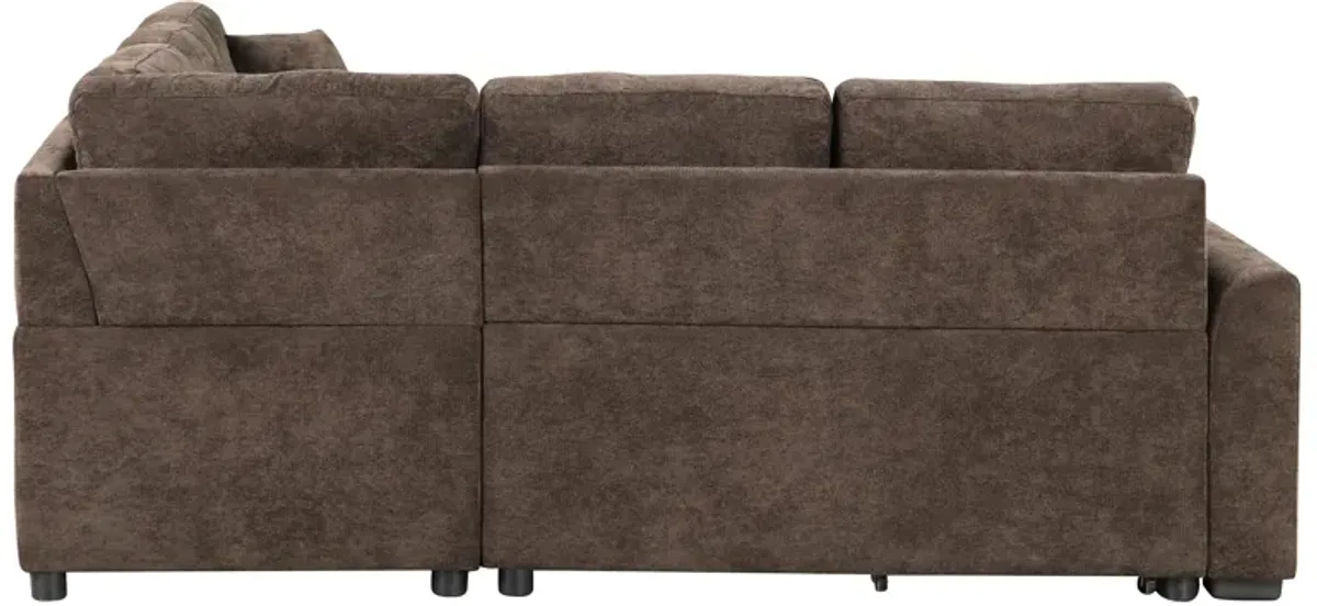 Merax Pull-out Sleeper Sofa with Wheels