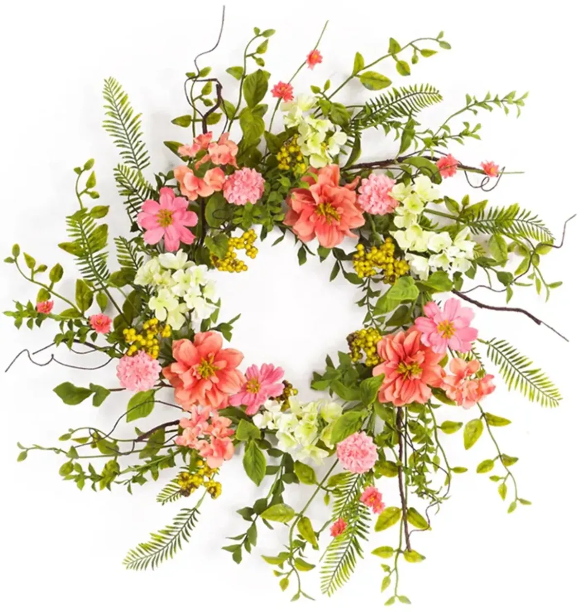 Cosmos and Berry Wreath – Bright and Cheerful Floral Décor for Home, Door, or Seasonal Display