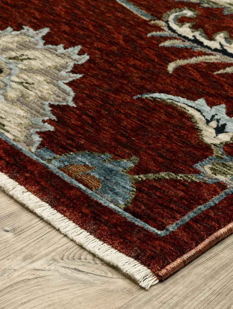 Capella 2'3" x 7'6" Red Rug