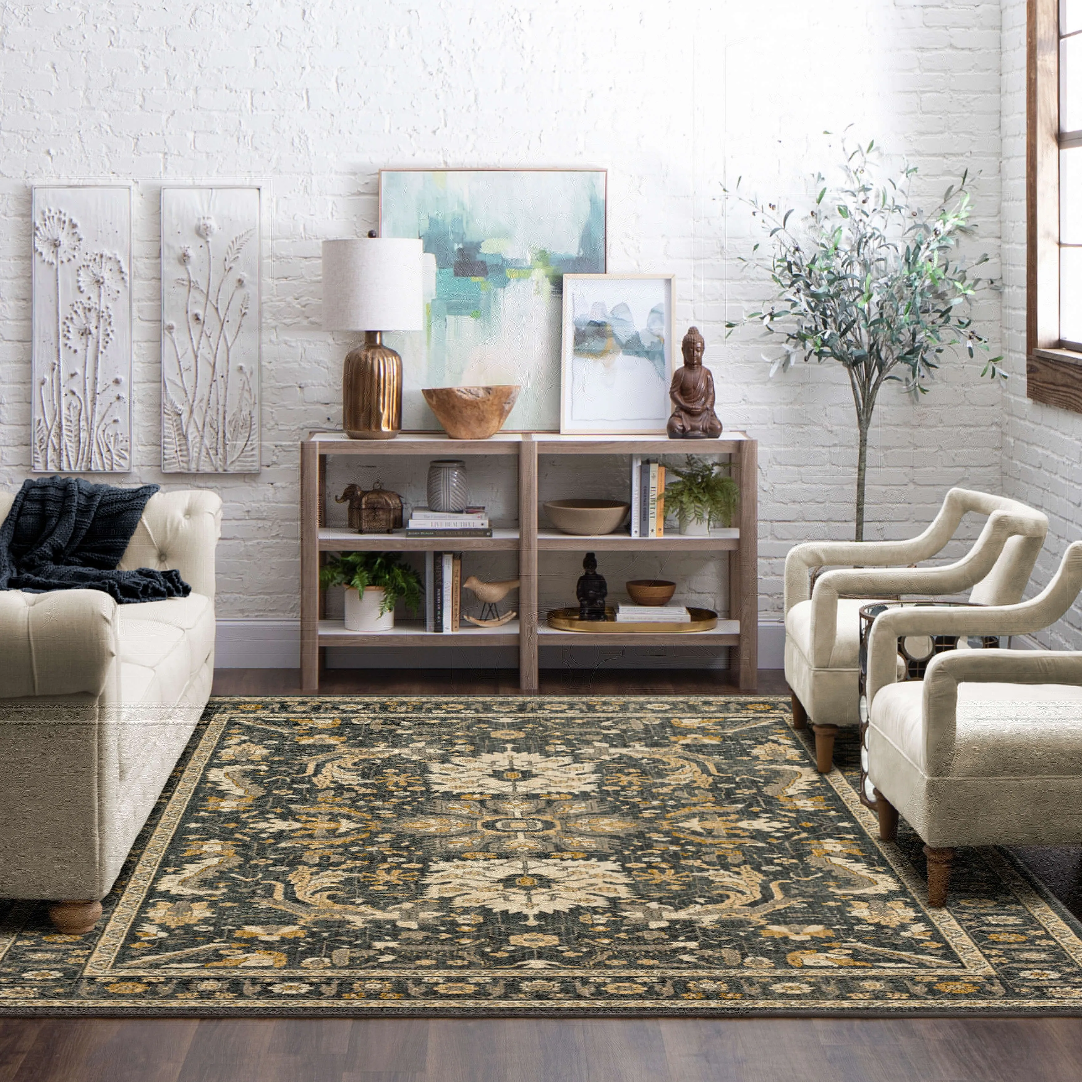 Bobby Berk by Karastan (Series 3) Amara Denim 2' 4" X 7' 10" Rug