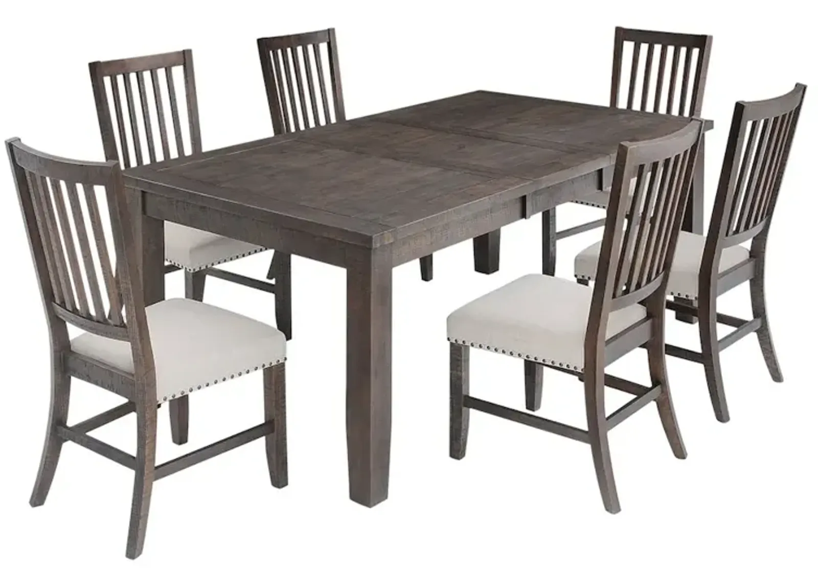 Jofran Willow Creek Rustic Distressed 78 Seven-Piece Dining Set