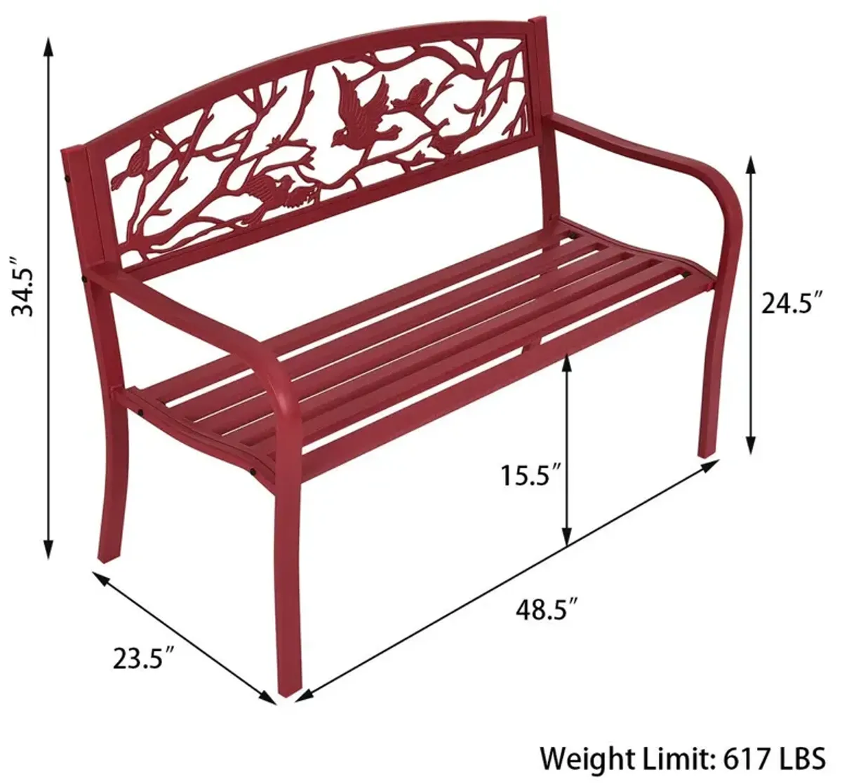 Patio Garden Bench Park Yard Outdoor Furniture