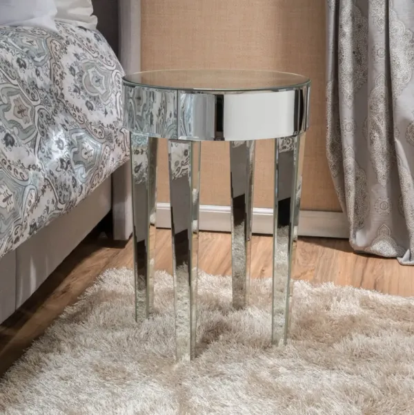 Streamdale Mirrored Round Table Glamorous, Sophisticated, Versatile
