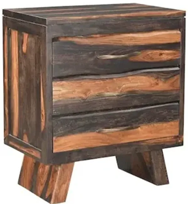 Taran Designs Marin 3-drawer Live Edge Solid Wood Nightstand