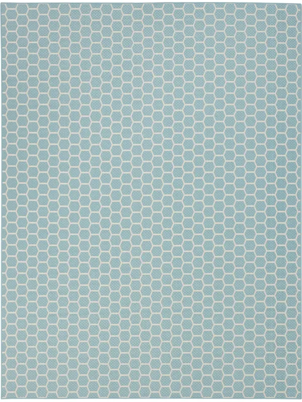 Twist Reversible TWS01 Aqua 9' x 12' Rug