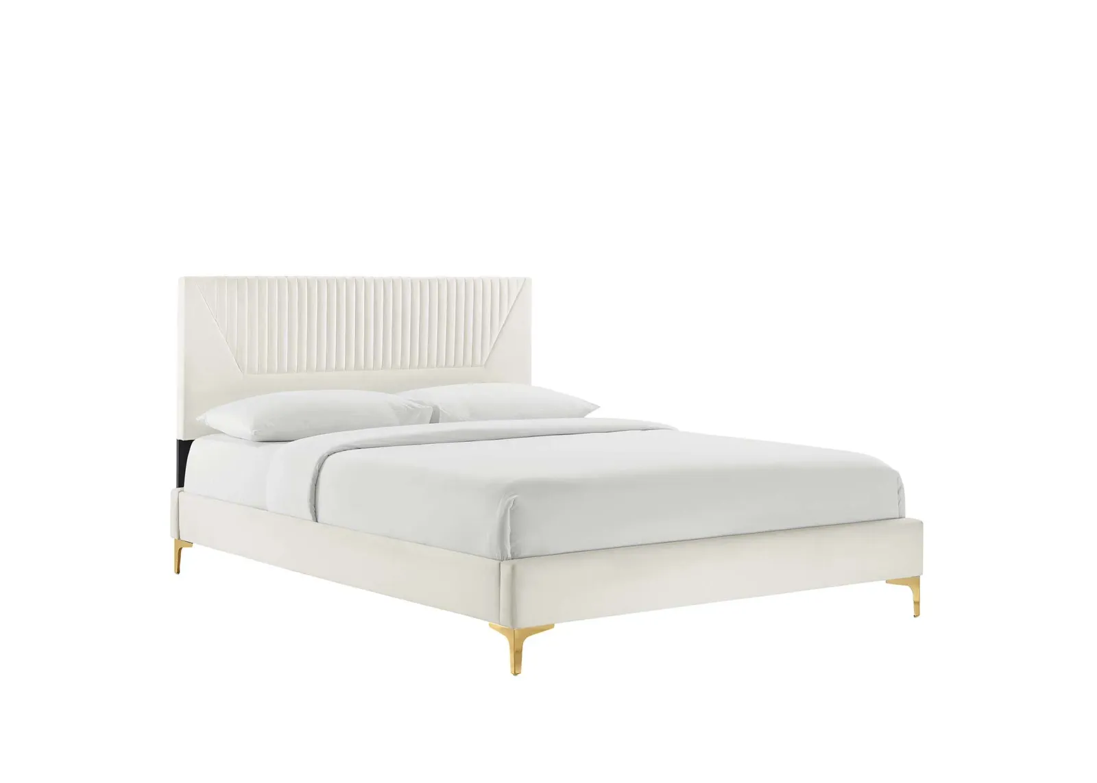 Modway - Yasmine Channel Tufted Performance Velvet King Platform Bed