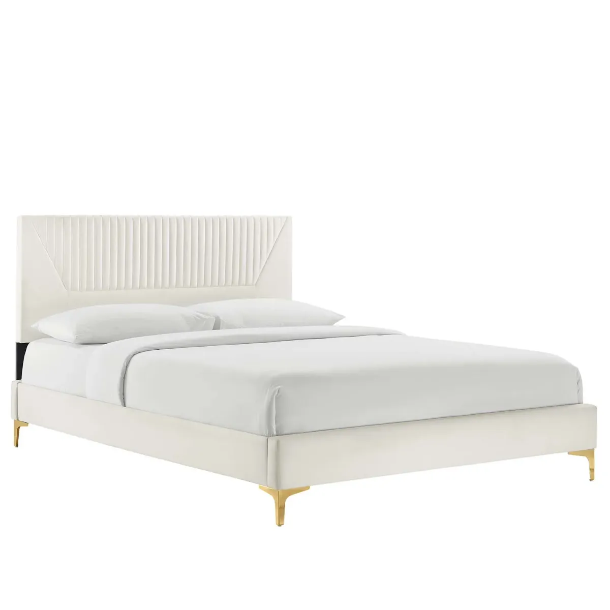 Modway - Yasmine Channel Tufted Performance Velvet King Platform Bed