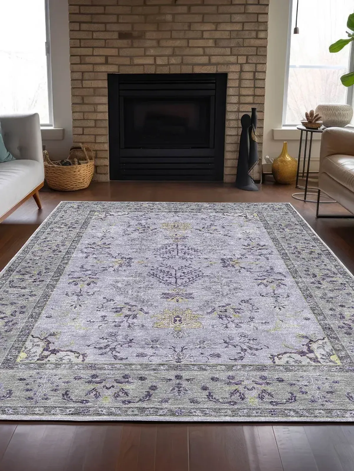 Hatay HY9 Lavender 3' x 5' Rug